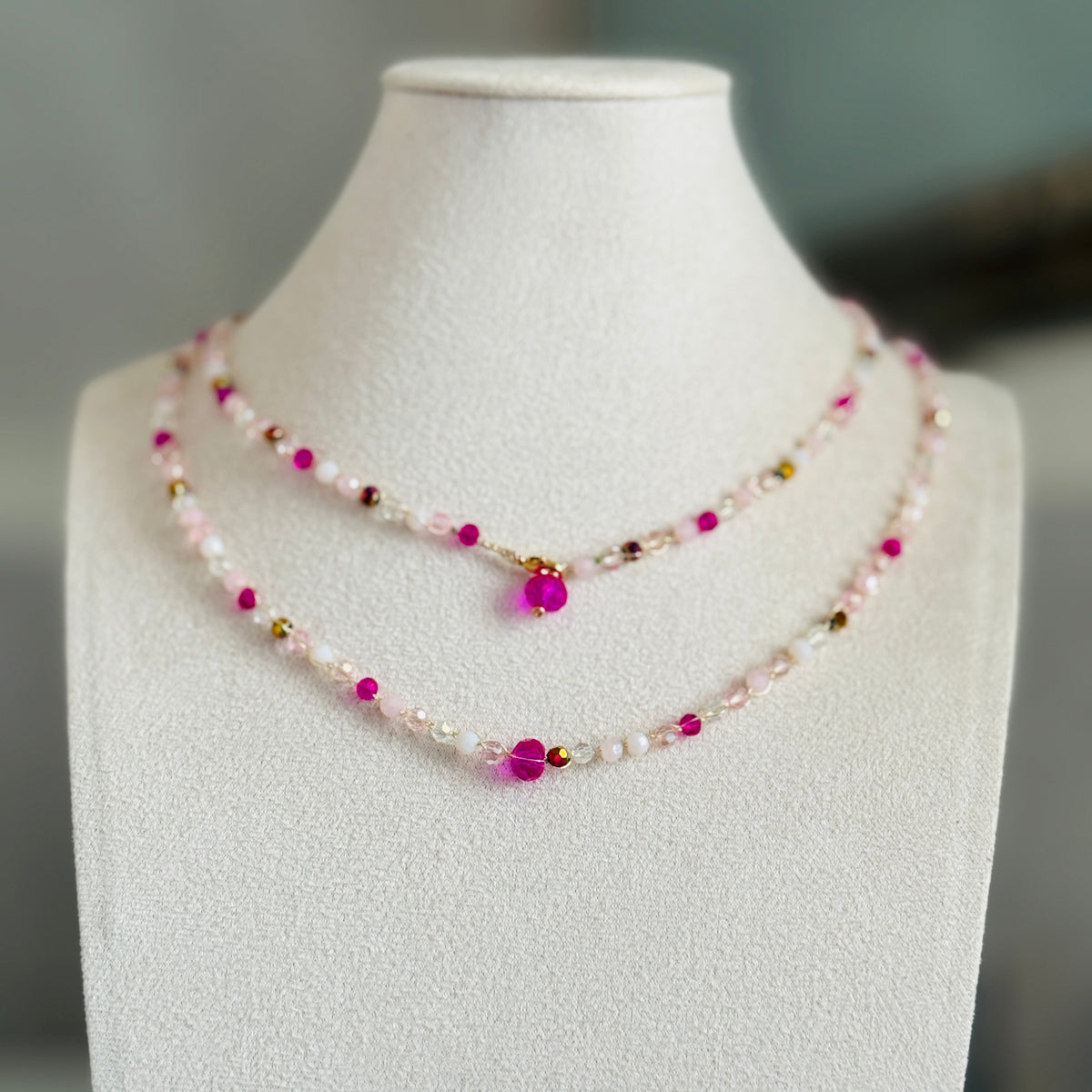 Pink necklace / bracelet