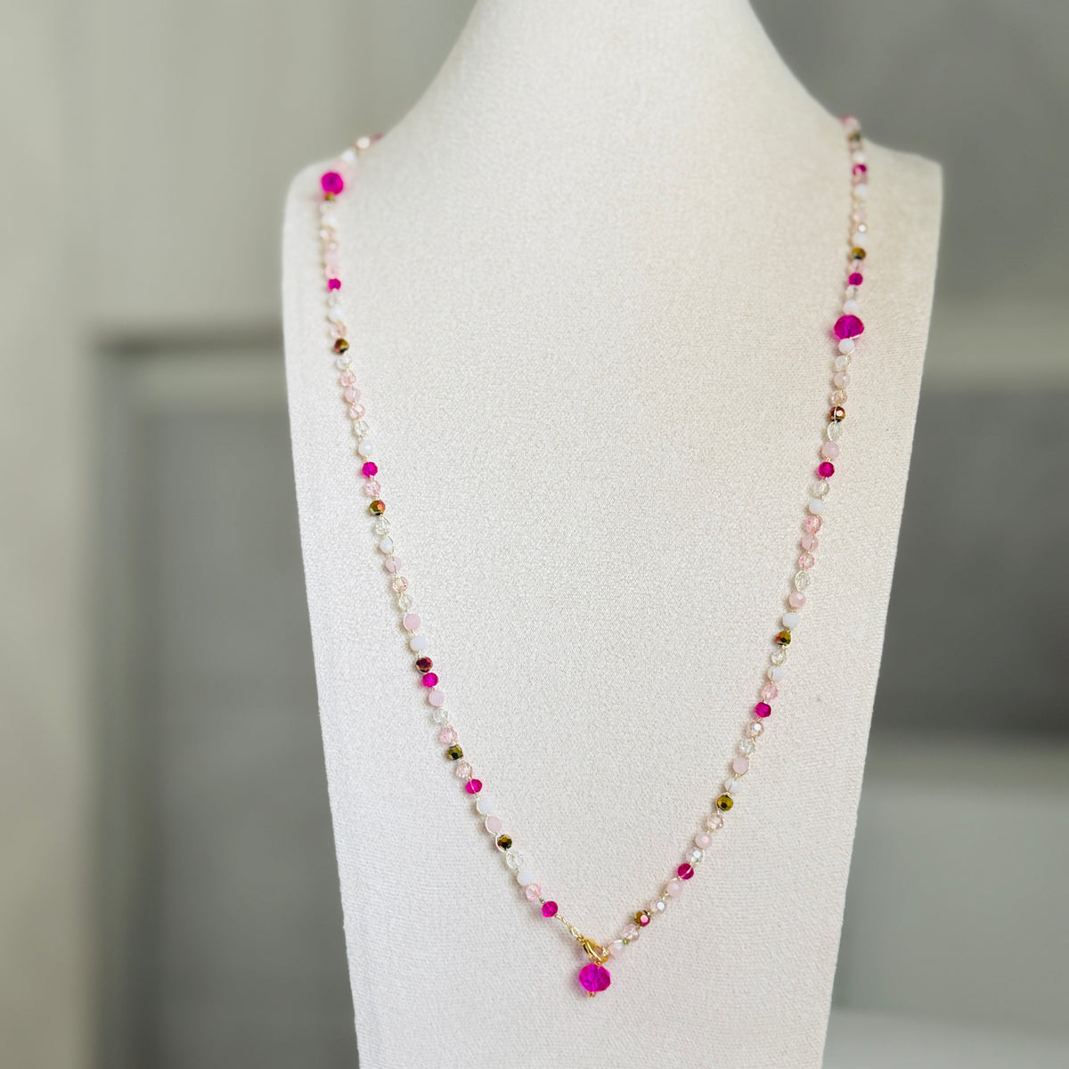 Pink necklace / bracelet