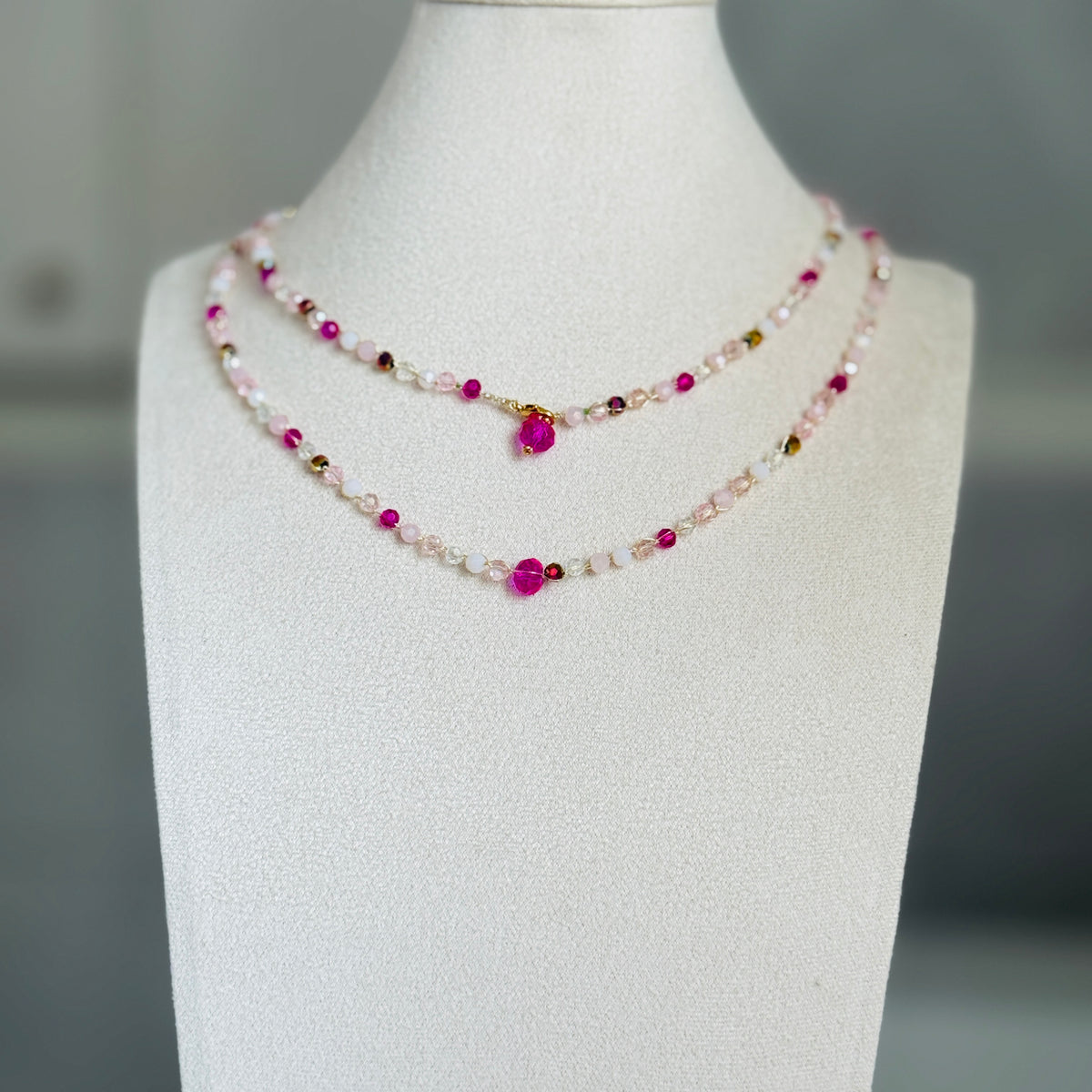 Pink necklace / bracelet