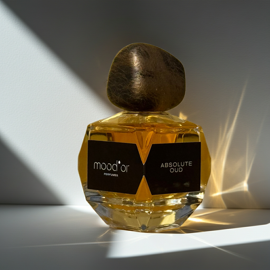 kvepalu buteliukas paauksuotu dangteliu